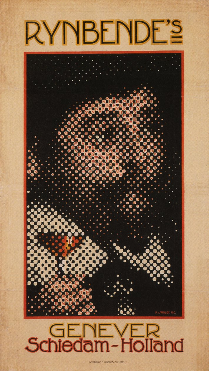 Rynbendes Genever Schiedam, ca. 1910 av Ferdinand Van Wolde