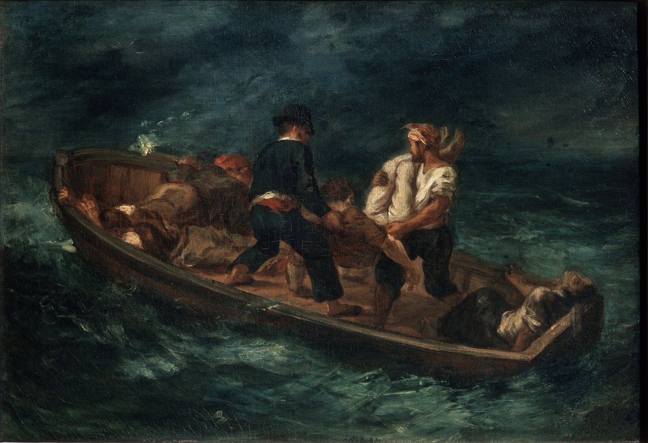 Etter et forlis, 1847 av Ferdinand Victor Eugene Delacroix