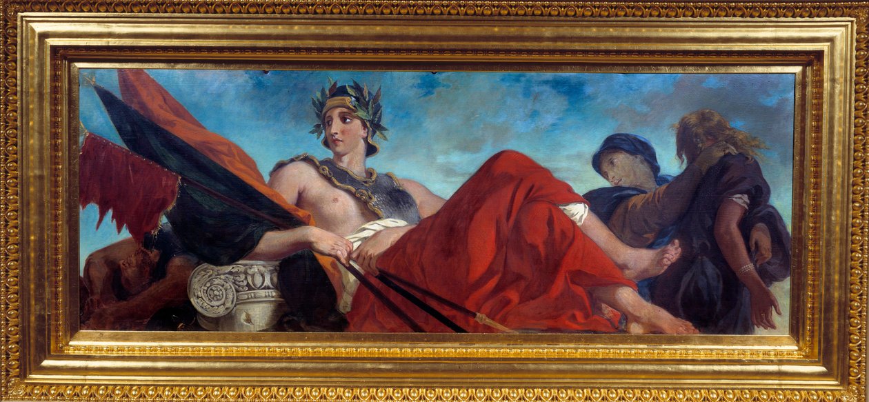 Allegory of War Painting av Eugene Delacroix (1798-1863) av Ferdinand Victor Eugene Delacroix
