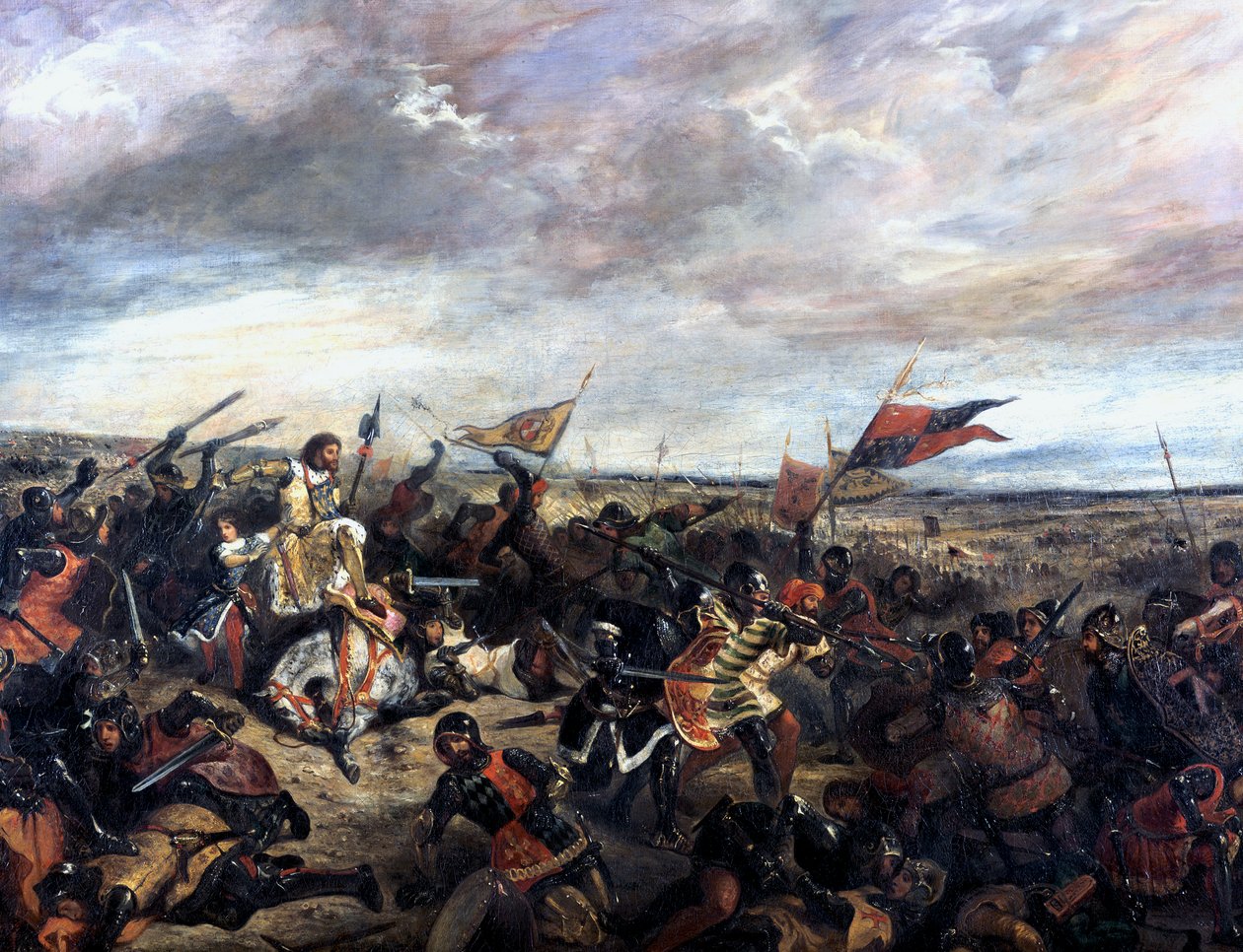 Slaget ved Poitiers 1356, 1830 av Ferdinand Victor Eugene Delacroix