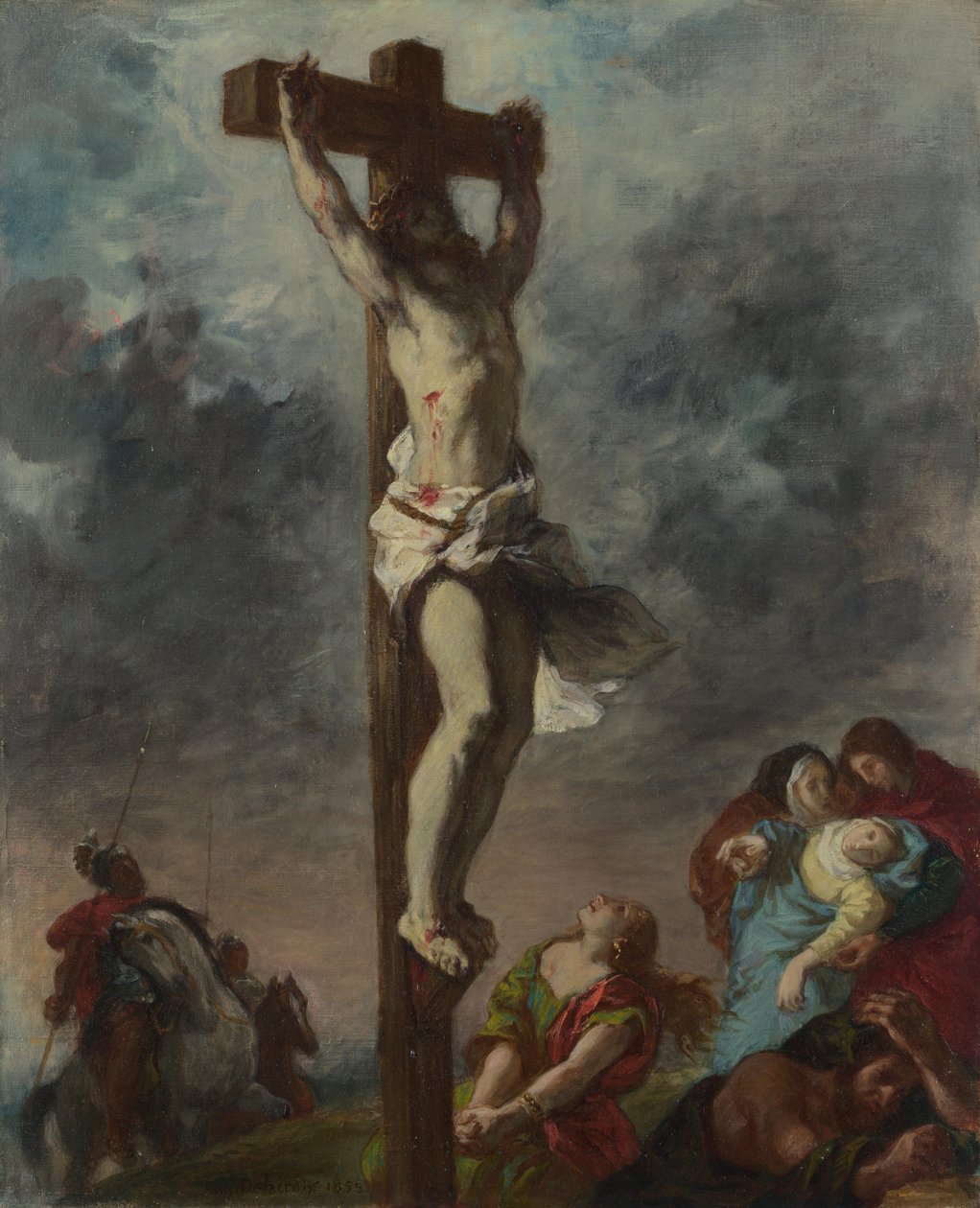 Kristus på korset, 1853 av Ferdinand Victor Eugene Delacroix