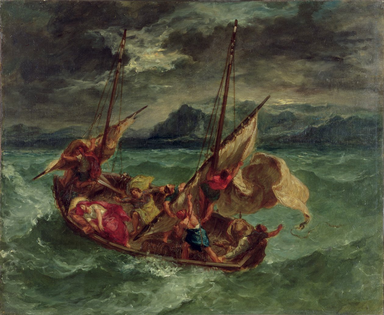 Kristus ved Genesaretsjøen av Ferdinand Victor Eugene Delacroix