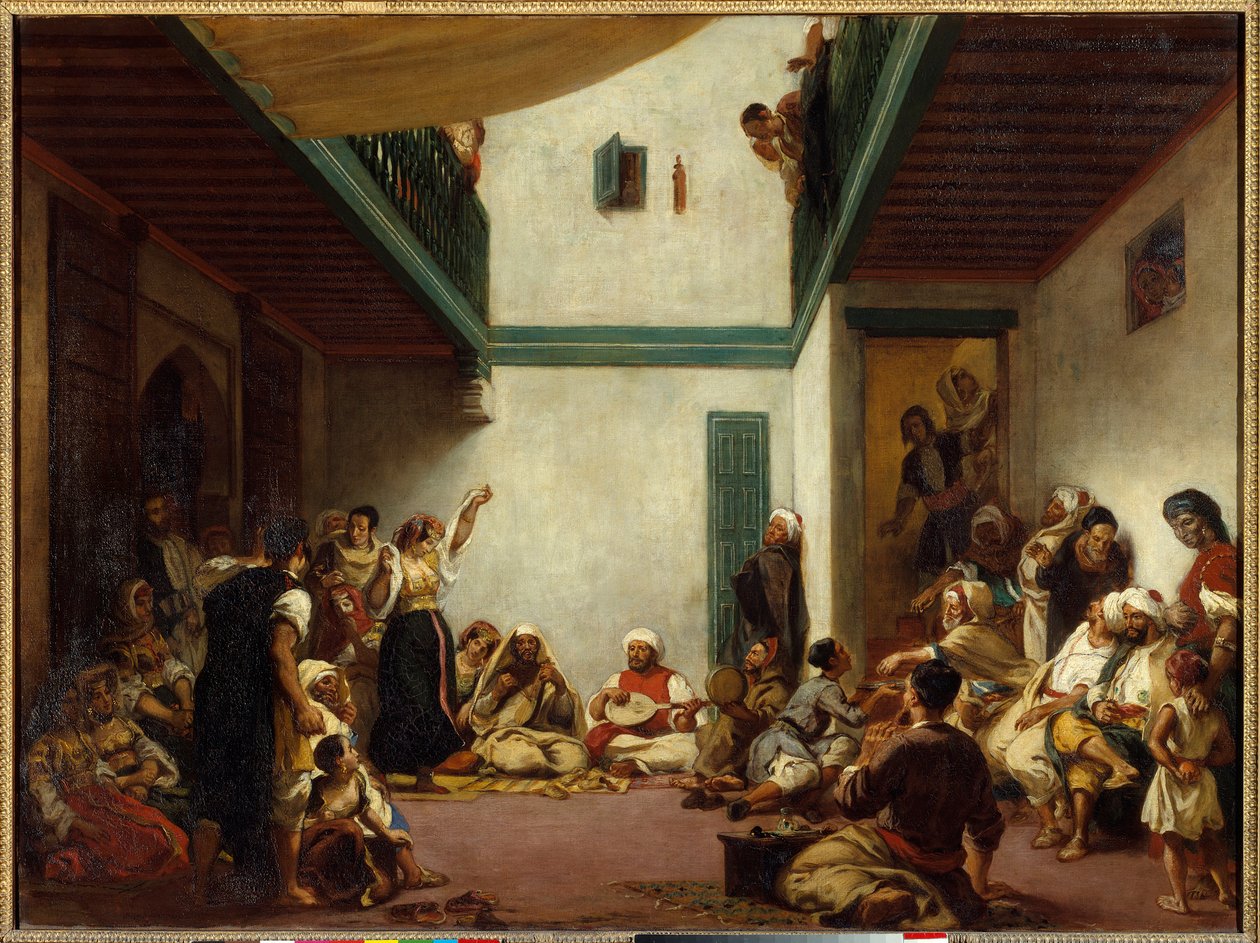 Jødisk bryllup i Marokko. Maleri av Eugene Delacroix (1798-1863) av Ferdinand Victor Eugene Delacroix