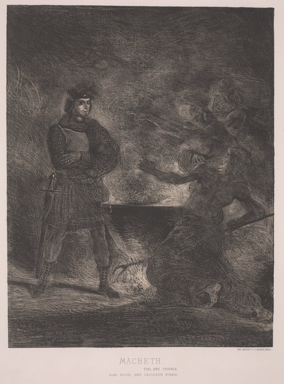 Macbeth (etsing) av Ferdinand Victor Eugene Delacroix