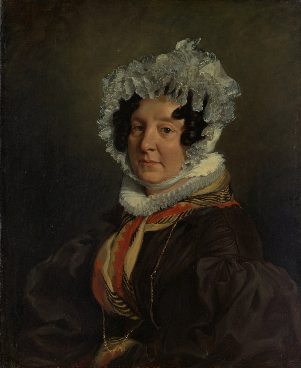 Madame Henri Francois Rieser, 1835 av Ferdinand Victor Eugene Delacroix