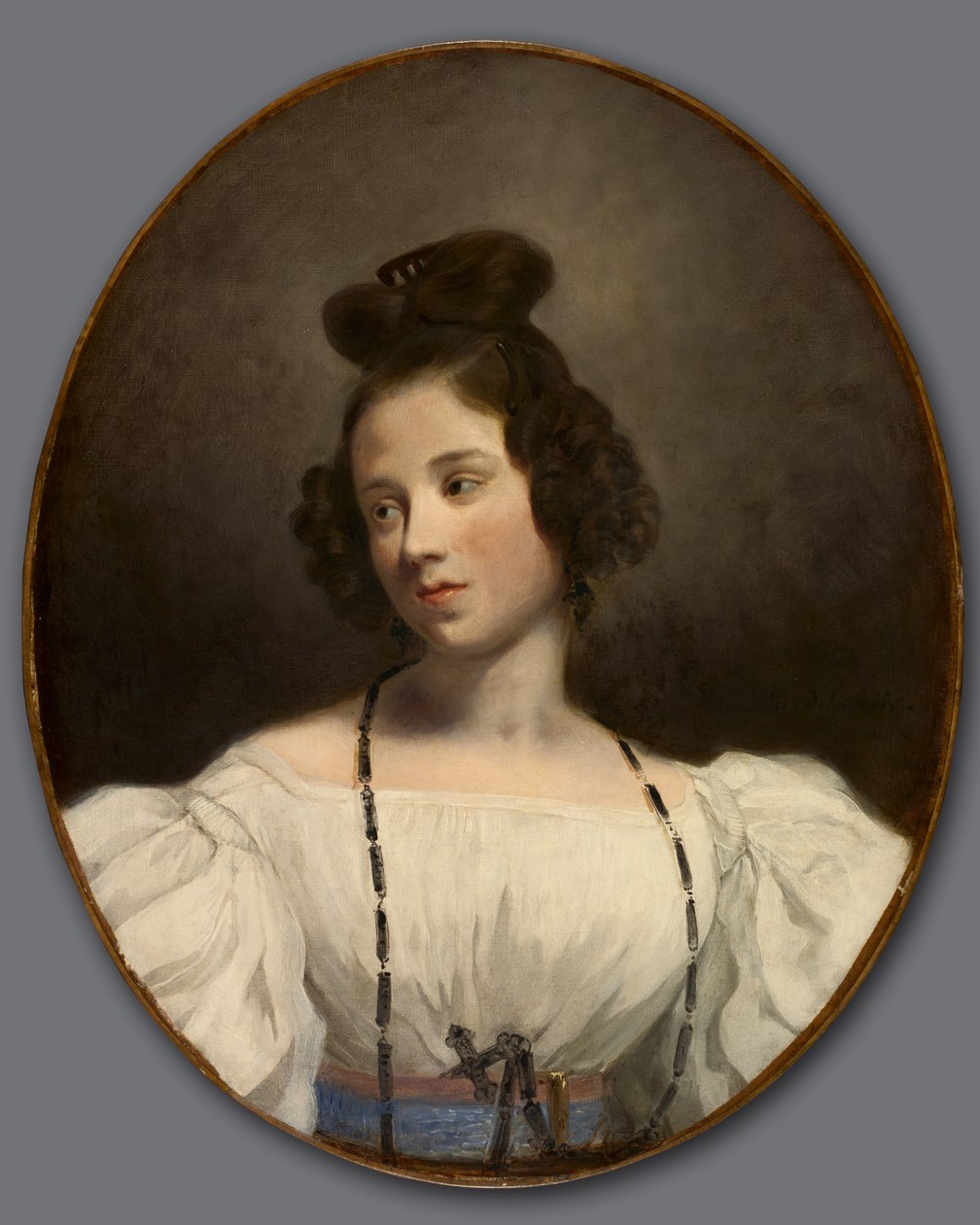 Frøken Alexandrine-Julie de la Boutraye, ca. 1832-1834 av Ferdinand Victor Eugene Delacroix