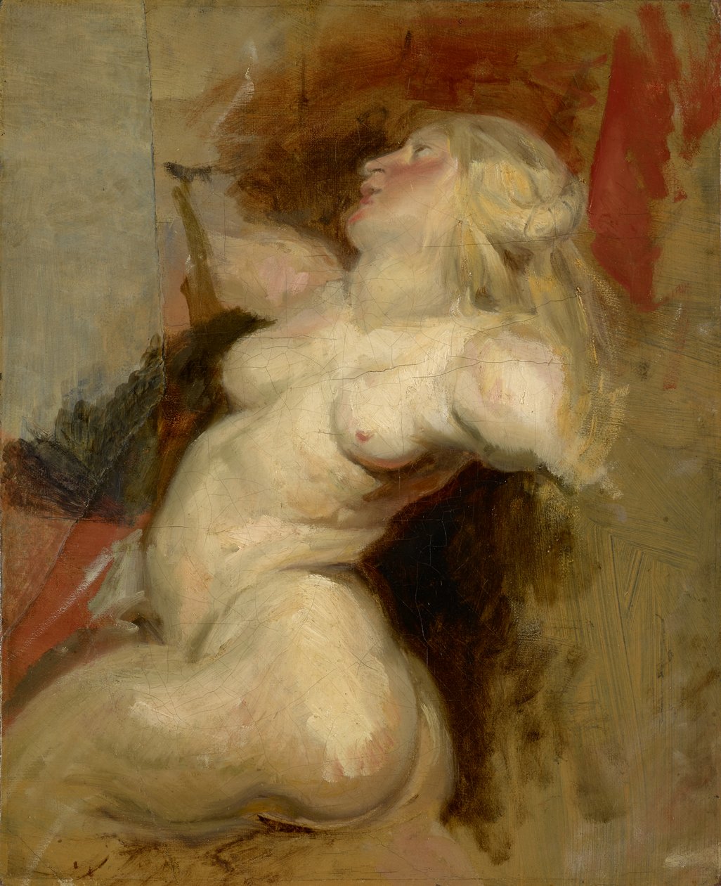 Nereid (kopi etter Rubens), ca. 1822 av Ferdinand Victor Eugene Delacroix