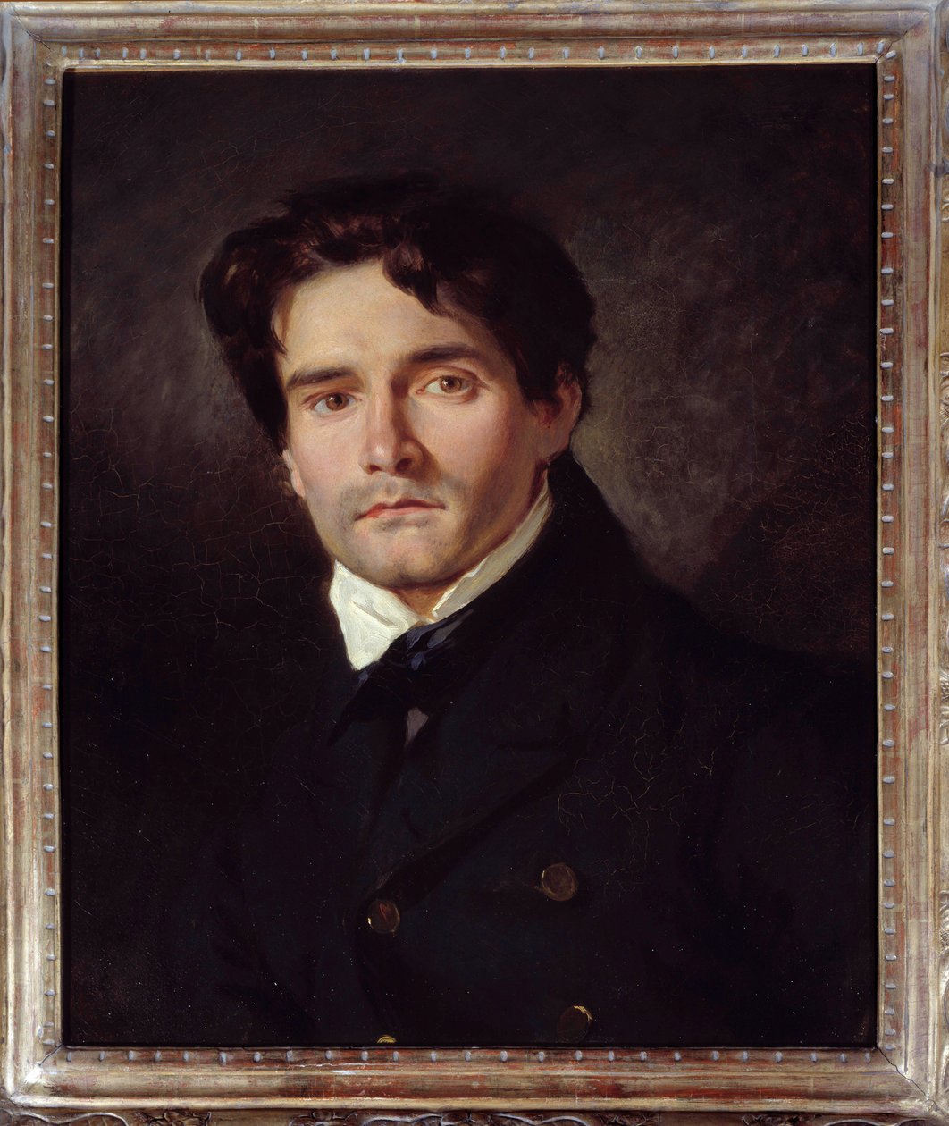 Portrett av maleren Louis Rieser av Ferdinand Victor Eugene Delacroix