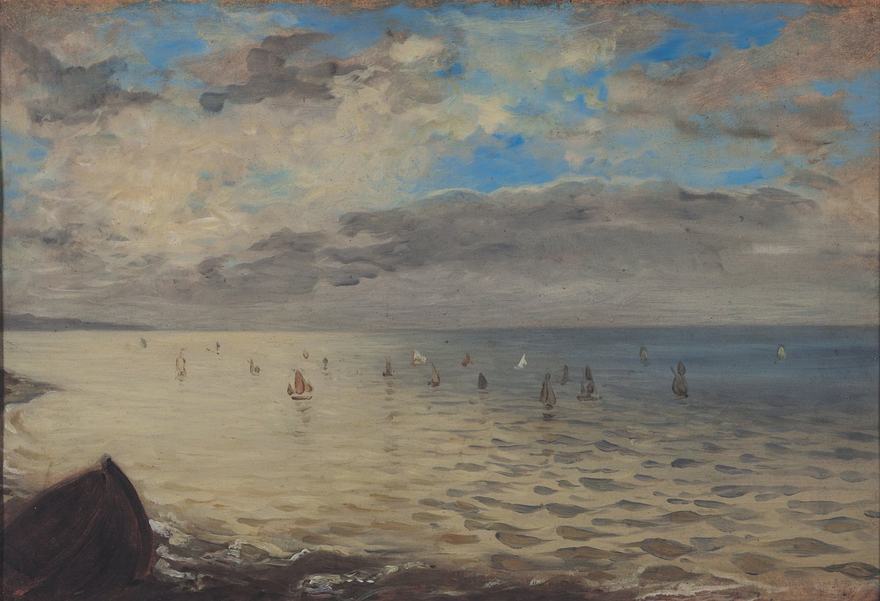 Hav sett fra høyden av Dieppe av Ferdinand Victor Eugene Delacroix