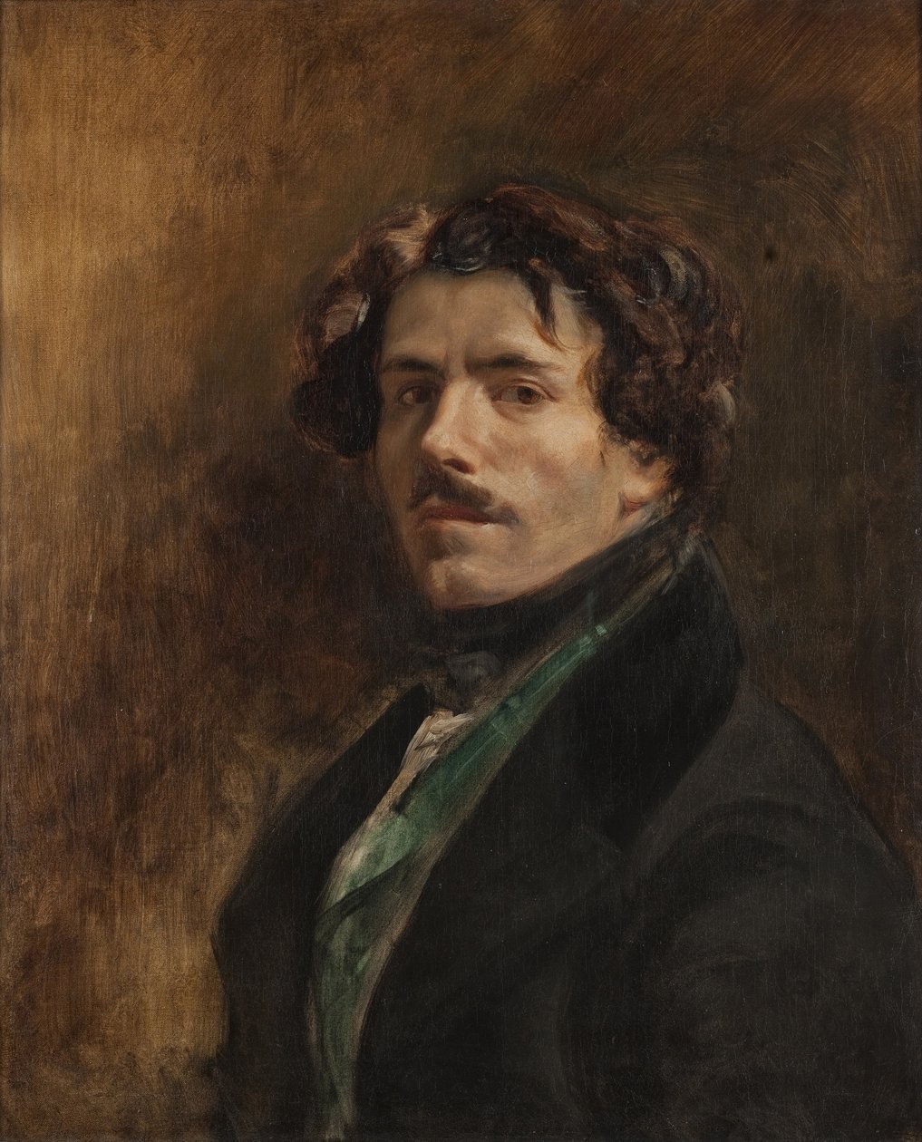 Selvportrett av Ferdinand Victor Eugene Delacroix