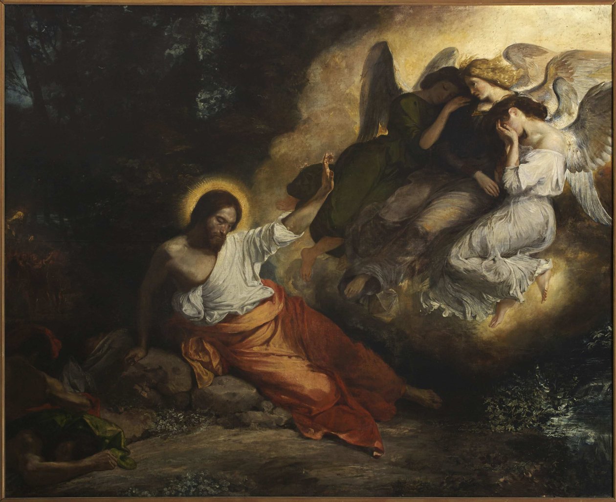 Kvalen i hagen, 1826. av Ferdinand Victor Eugene Delacroix