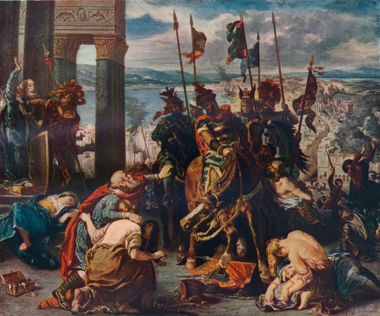 Korsfarernes inntog i Konstantinopel, 1840, 1911 av Ferdinand Victor Eugene Delacroix