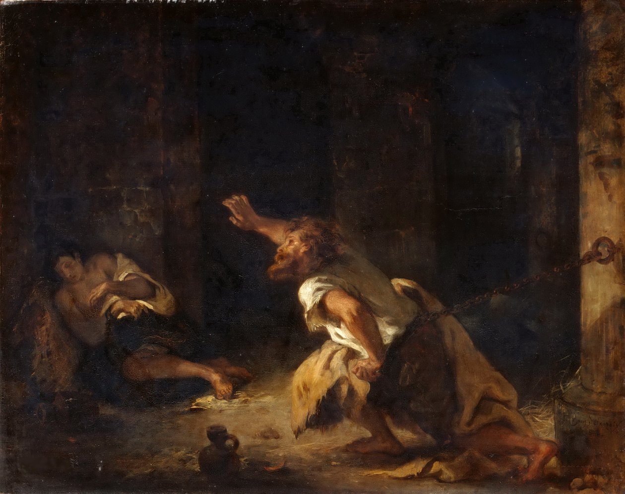 Fangen fra Chillon av Ferdinand Victor Eugene Delacroix