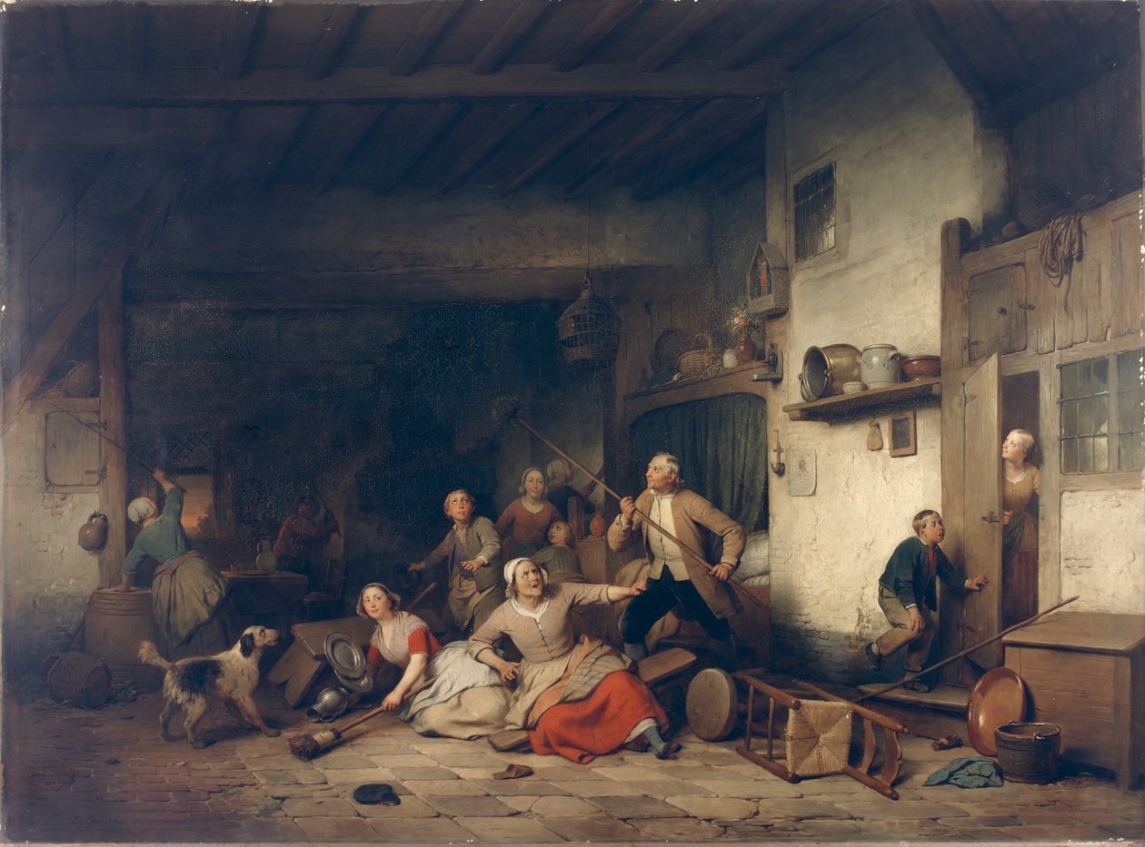 Flaggermusen av Ferdinand de Braekeleer