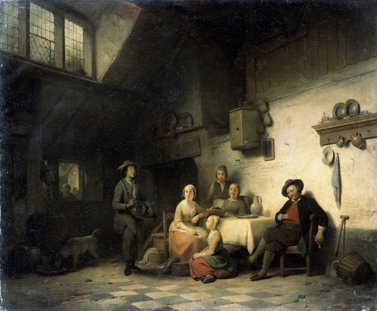 Huskonsert av Ferdinand de Braekeleer the Elder