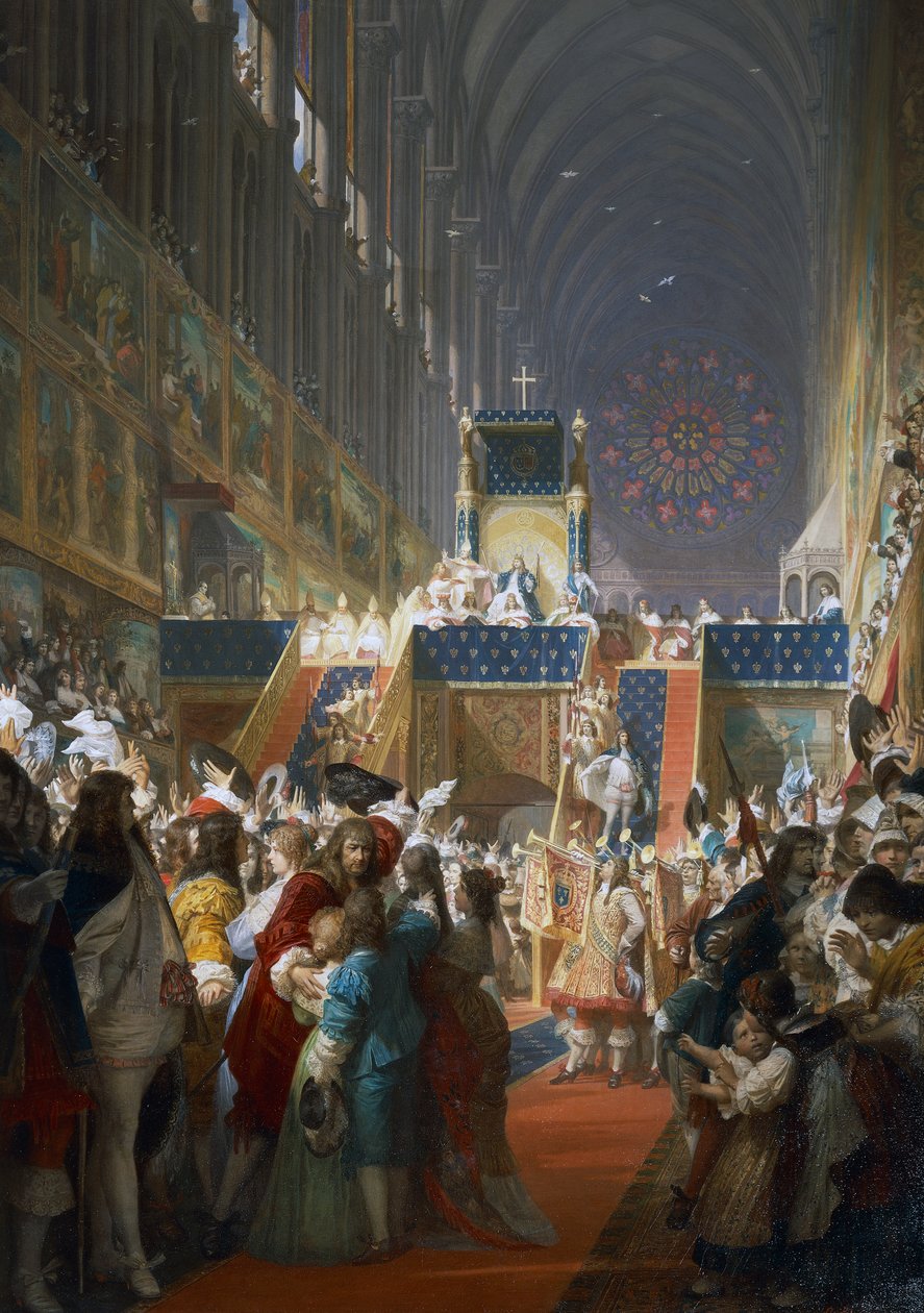 Louis XIV av Frankrike som mottar representanter for de sosiale klassene i Paris av Ferdinand the Elder Piloty