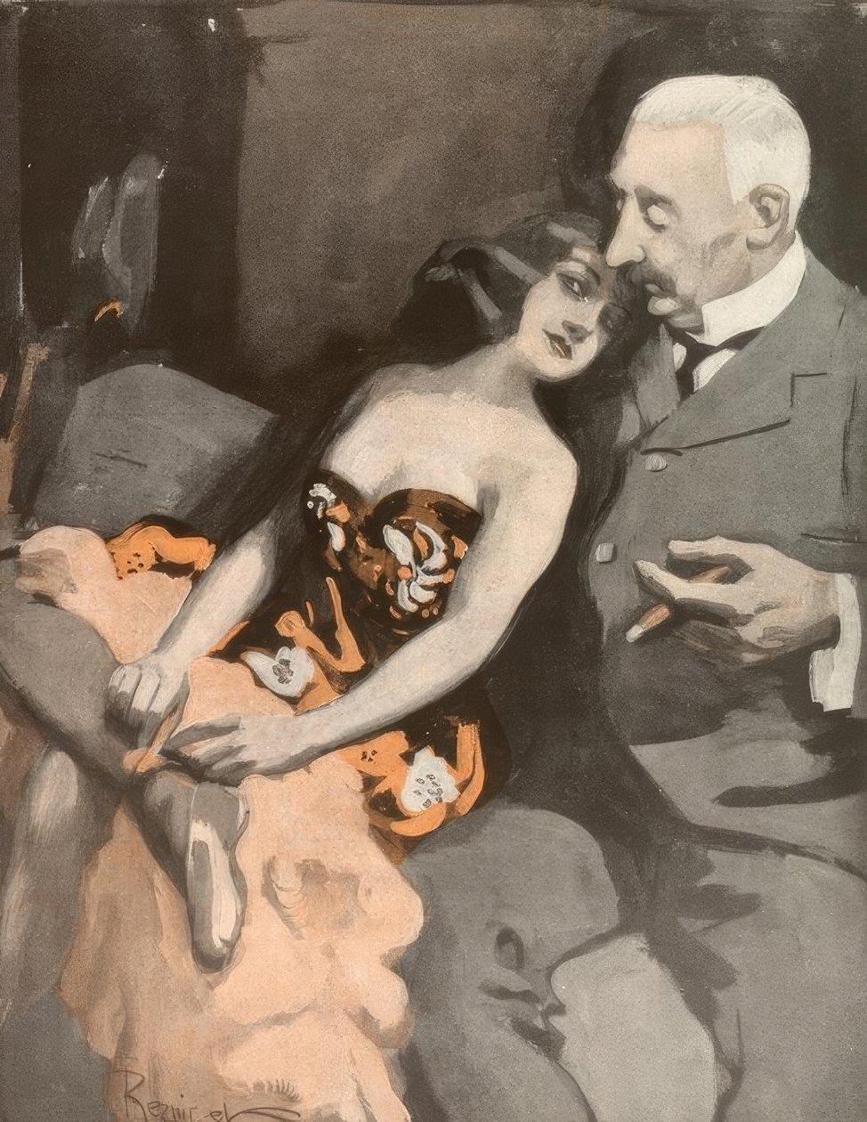 Vil du gifte deg med meg, feit jente? Oh go, bedre å kjøpe meg en kveldskåpe! av Ferdinand von Reznicek