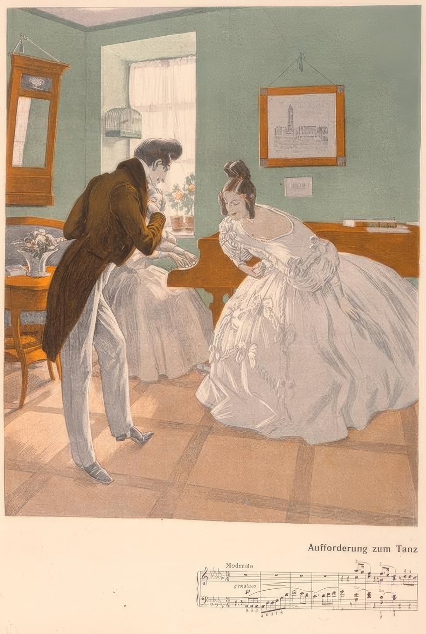 Reznicek, invitasjon til dans / 1906 av Ferdinand von Reznicek
