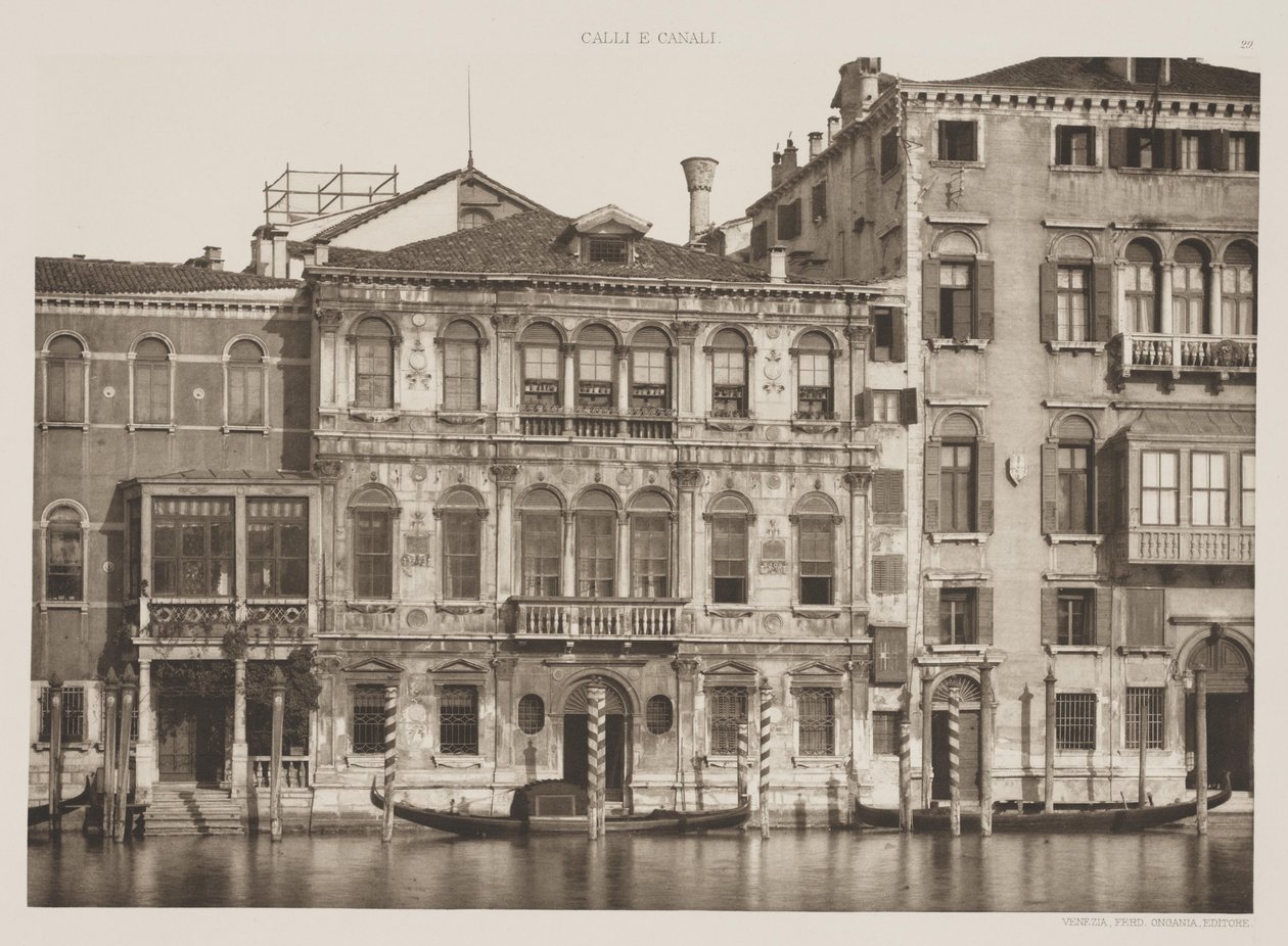 Grimani-palasset, Canal Grande, 1891 av Ferdinando Ongania