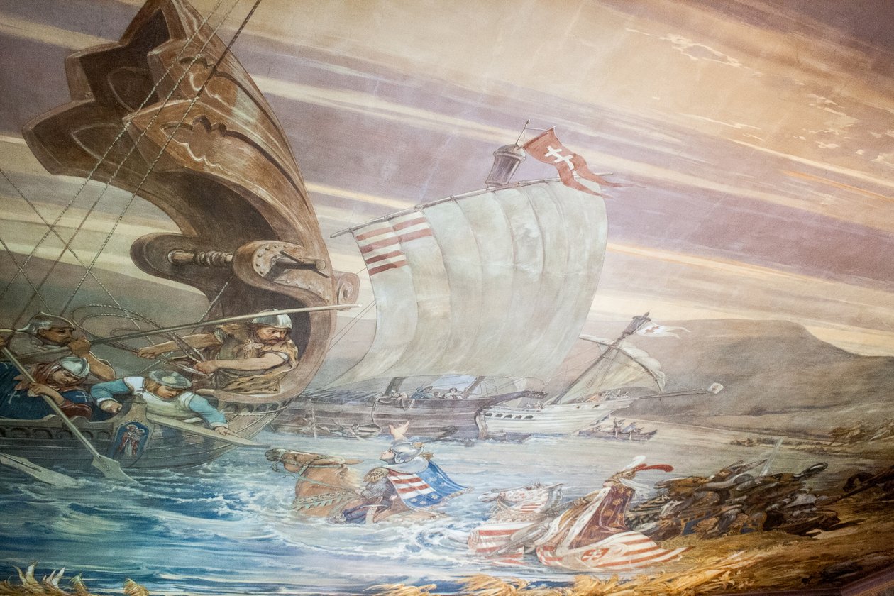 Titusz Vay redder kongen Sigismund av Ungarn i slaget ved Nicopolisn Ungarsk: Vay Titusz redder kong Sigismunds liv i slaget ved Nikapolis av Ferenc Lohr