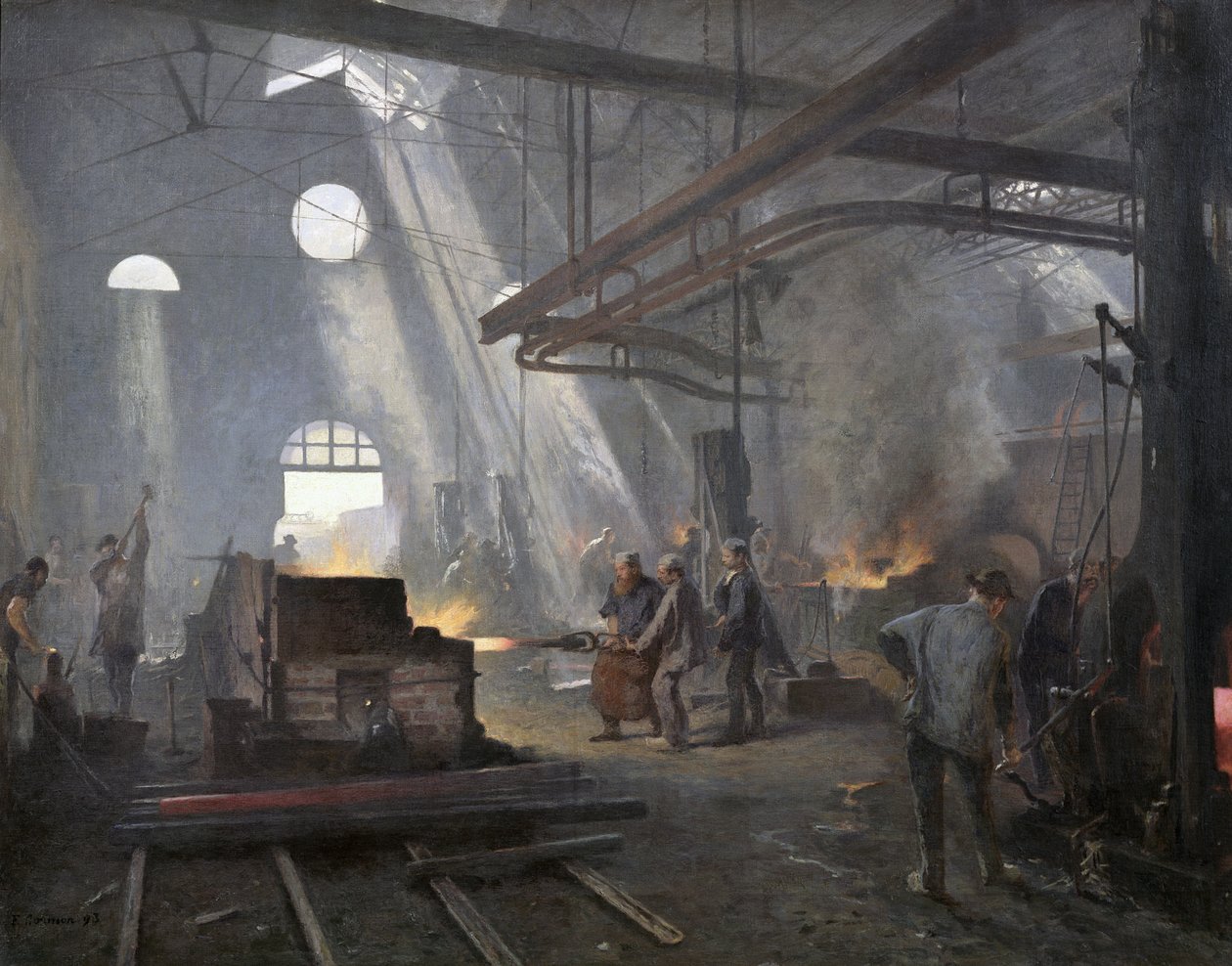 A Forge, 1893 av Fernand Cormon