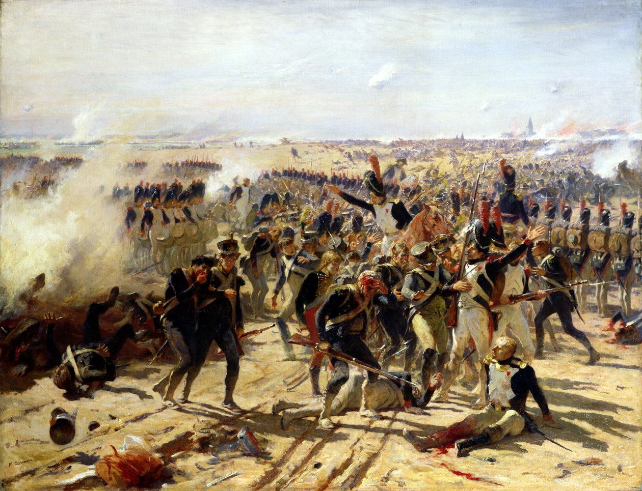 Slaget ved Essling, mai 1809 av Fernand Cormon