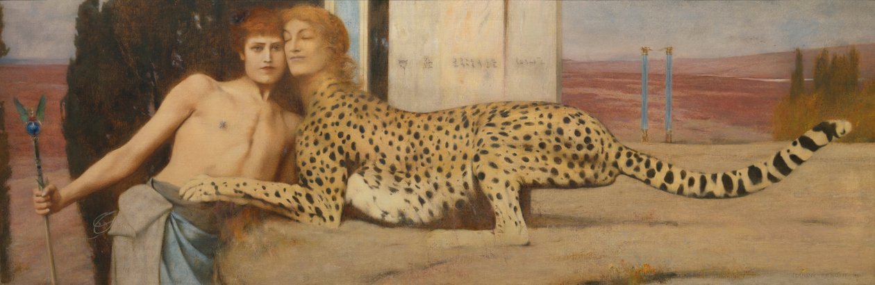 Kjærtegn av Fernand Khnopff