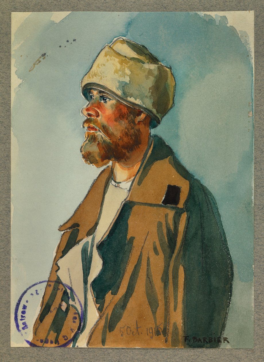 Russisk fange, Güstrow av Fernand Barbier