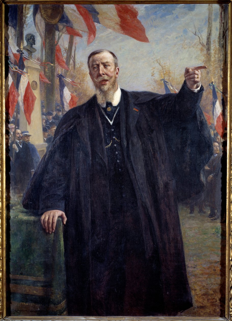 Portrett av Paul Deroulede (fransk forfatter og nasjonalistisk aktivist av Fernand Cormon