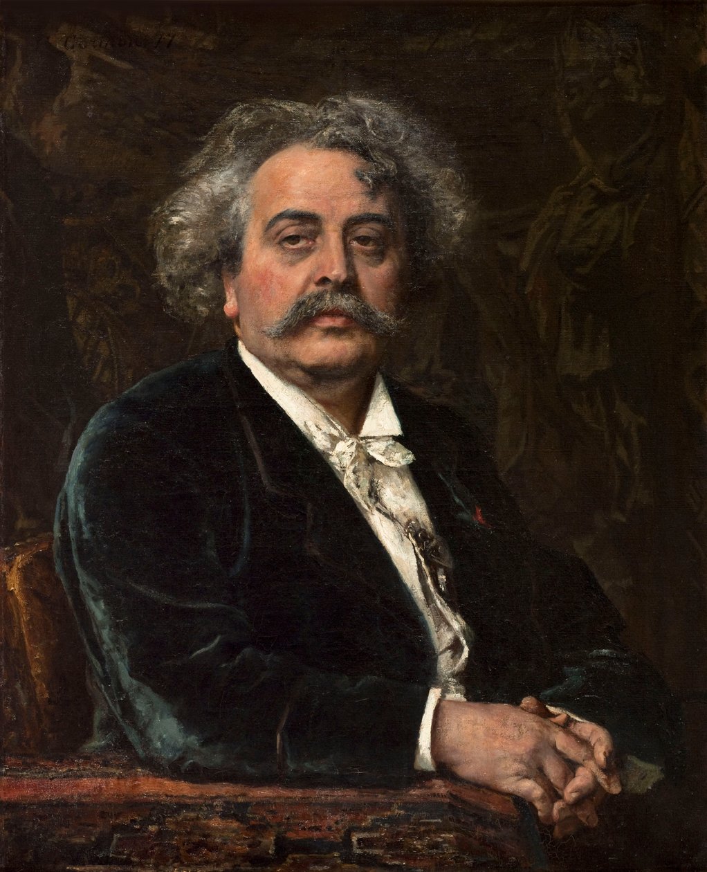 Portrett av Pierre Carrière-Belleuse 1851-1933. av Fernand Cormon