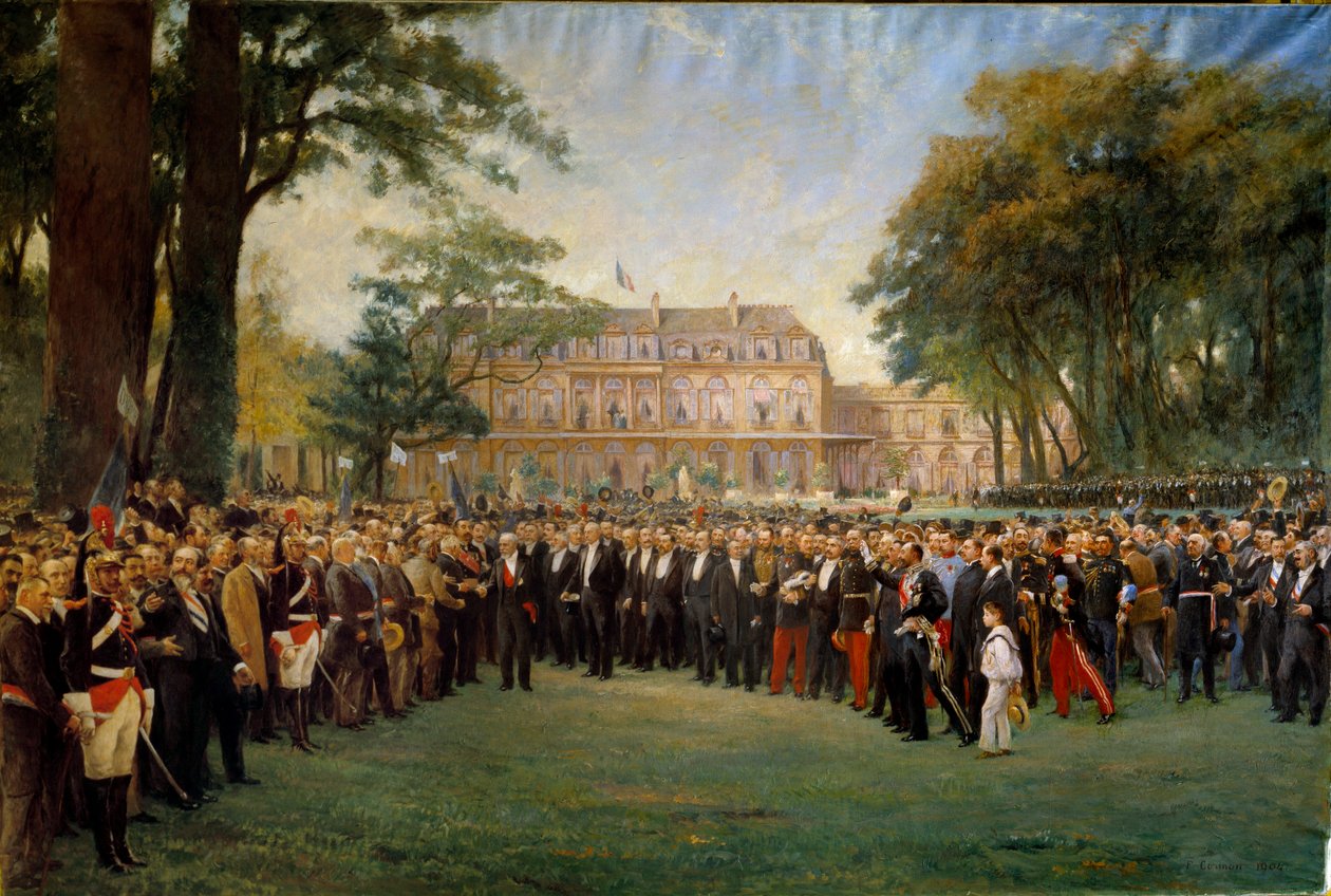 Mottakelse av ordførerne i Frankrike på Elysee 22. september av Fernand Cormon