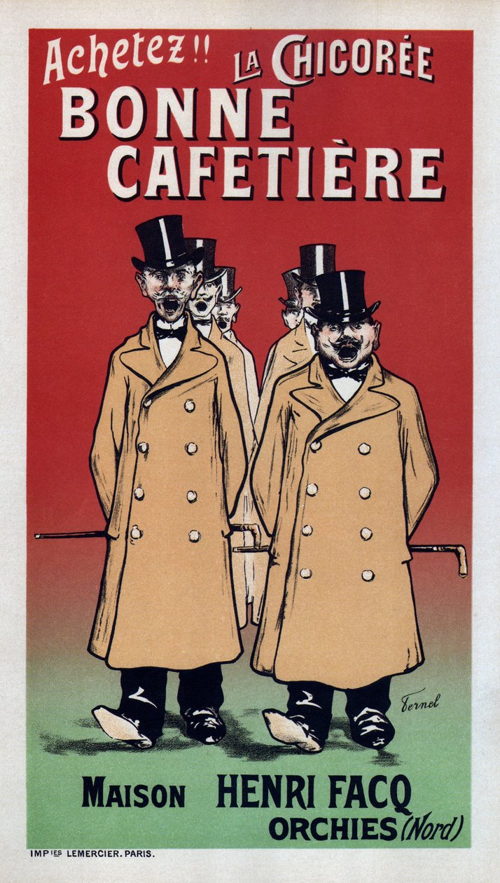 La Chicoree Bonne Cafetiere-plakat, 1899 av Fernand Fernel
