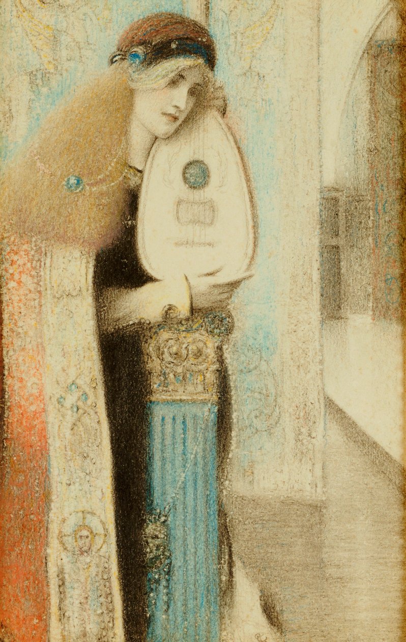 En musiker, ca. 1899 av Fernand Khnopff