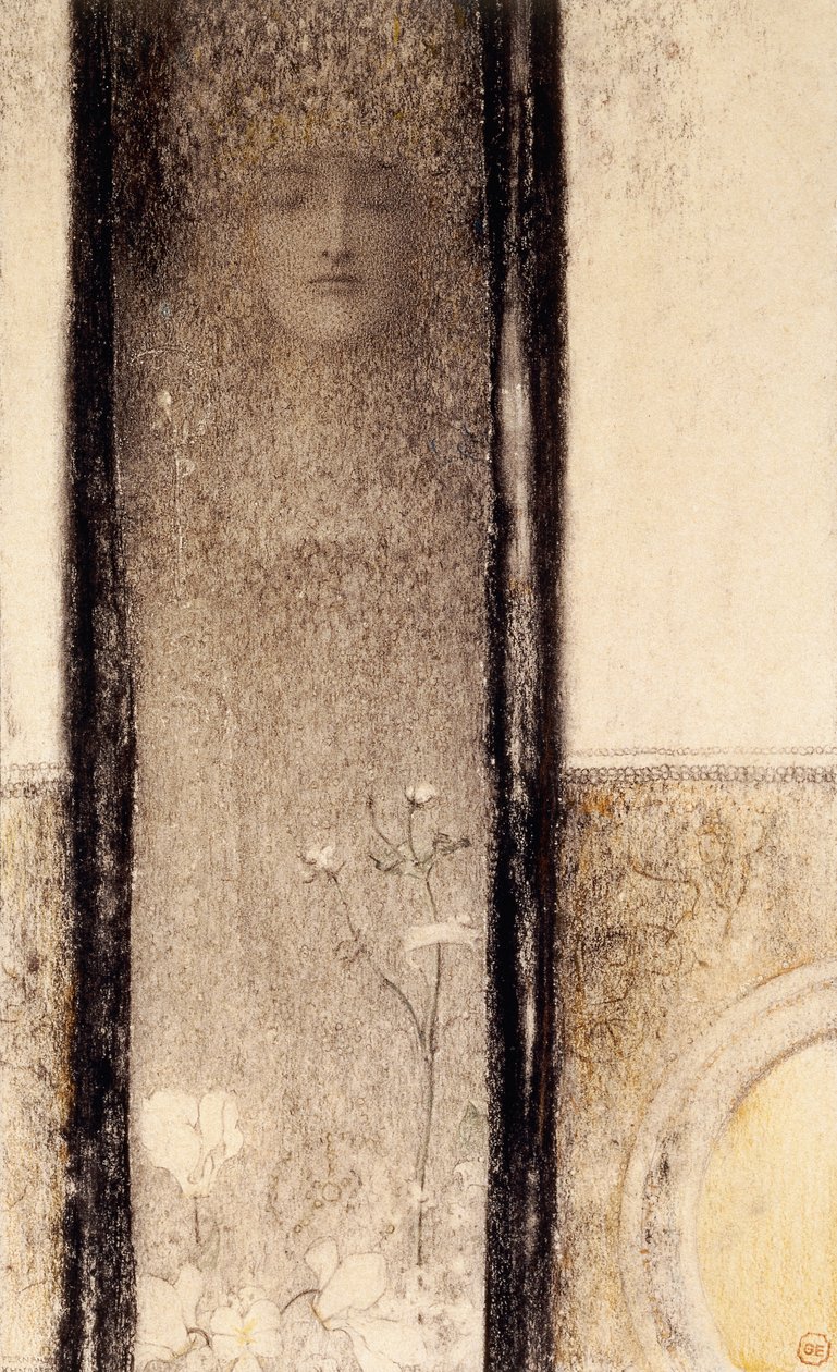 Mystisk kvinne, ca. 1909 av Fernand Khnopff
