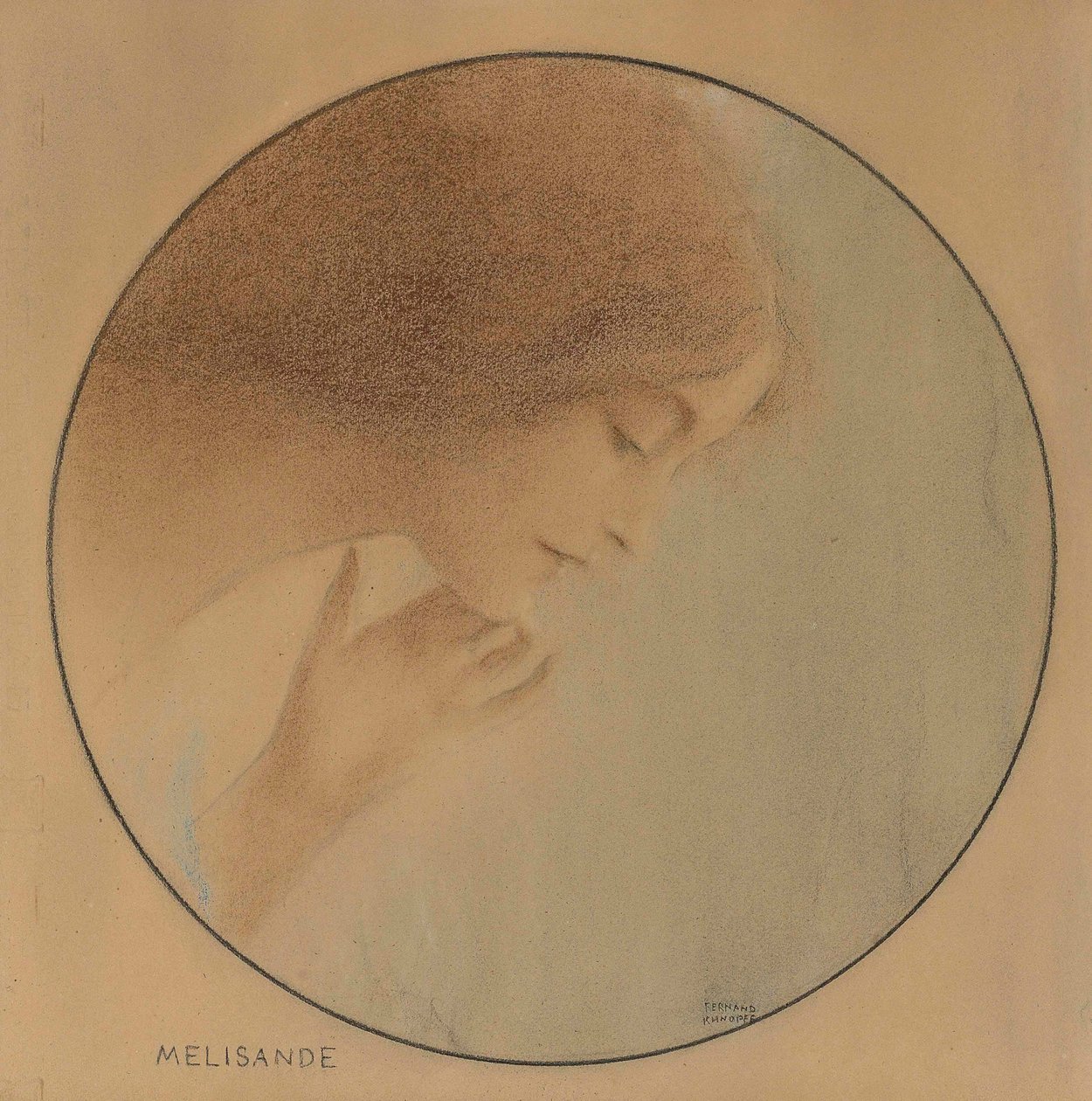 Mélisande, 1907. av Fernand Khnopff