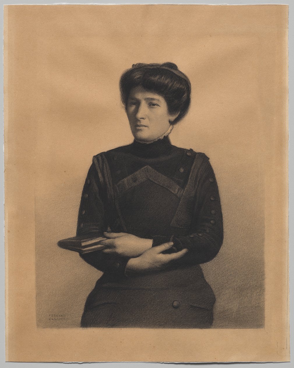 Portrett av Madame Jules Ricard, født Augustine Bulteau av Fernand Khnopff