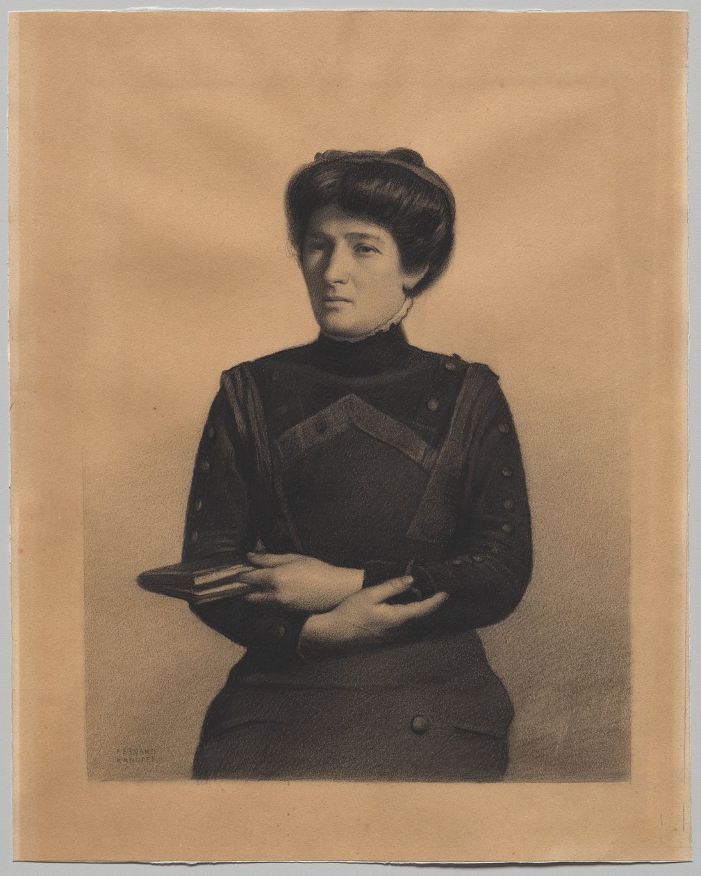 Portrett av Madame Jules Ricard, født Augustine Bulteau av Fernand Khnopff