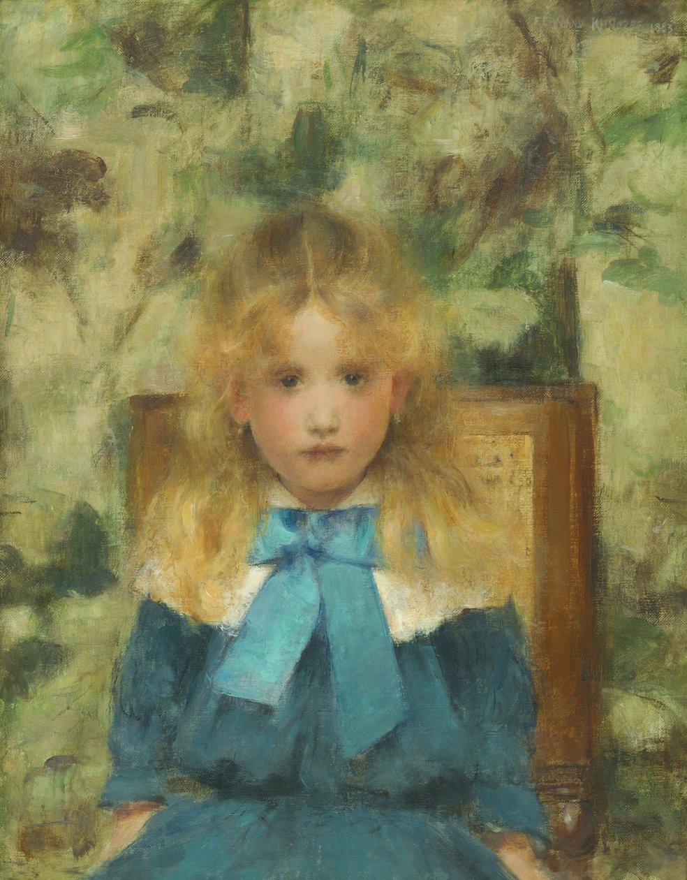 Portrett av Mademoiselle Van der Hecht, 1883. av Fernand Khnopff
