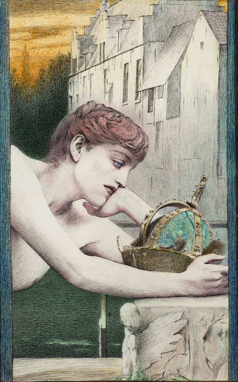 En død by. Med Georges Rodenbach, 1889. av Fernand Khnopff