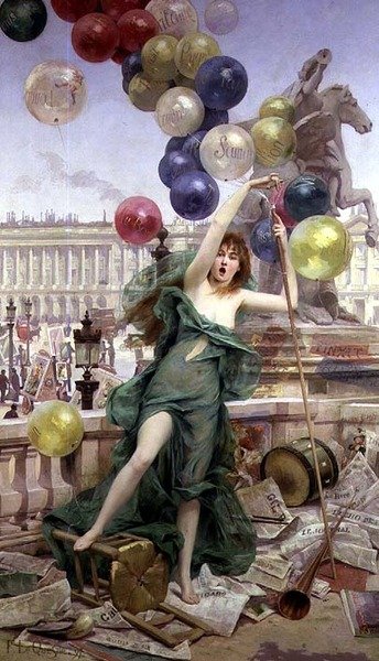 Ballongjenta av Fernand Le Quesne