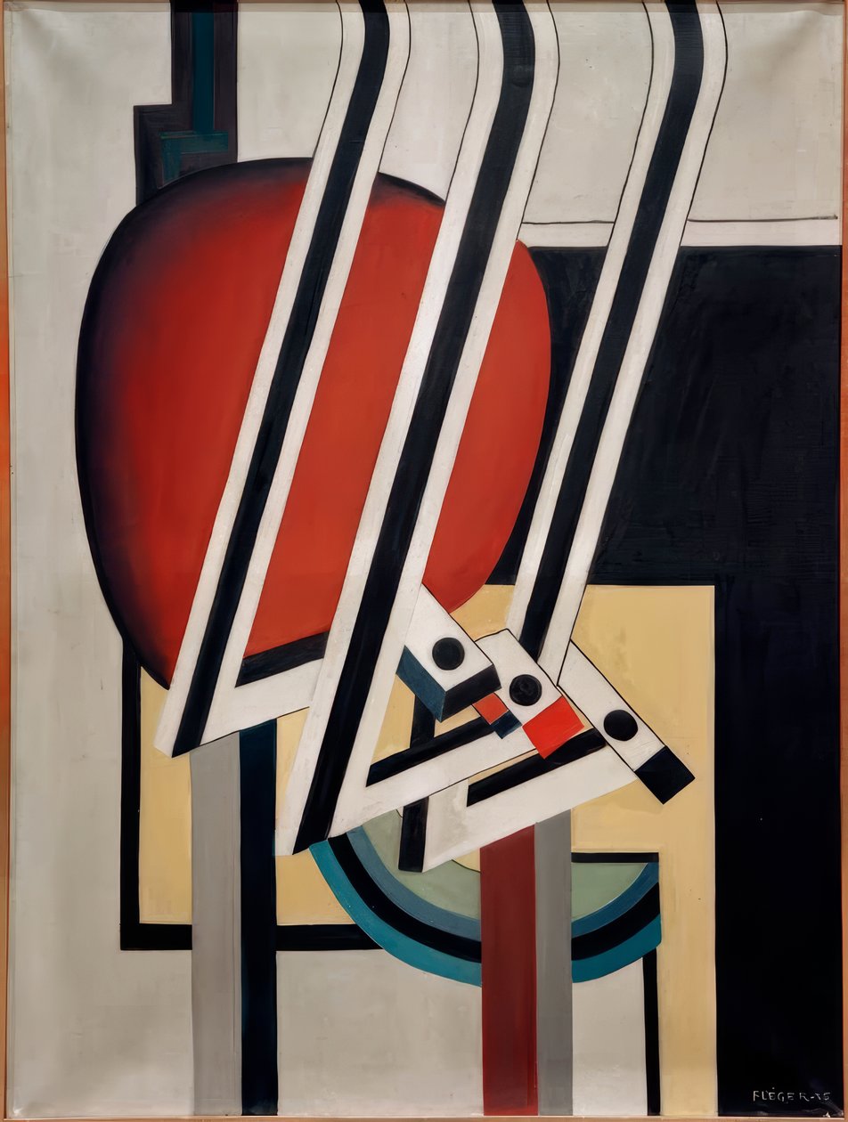 Abstrakt komposisjon av Fernand Leger