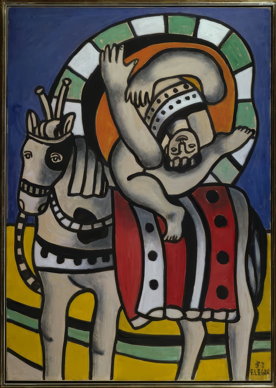 Akrobat på hest av Fernand Leger