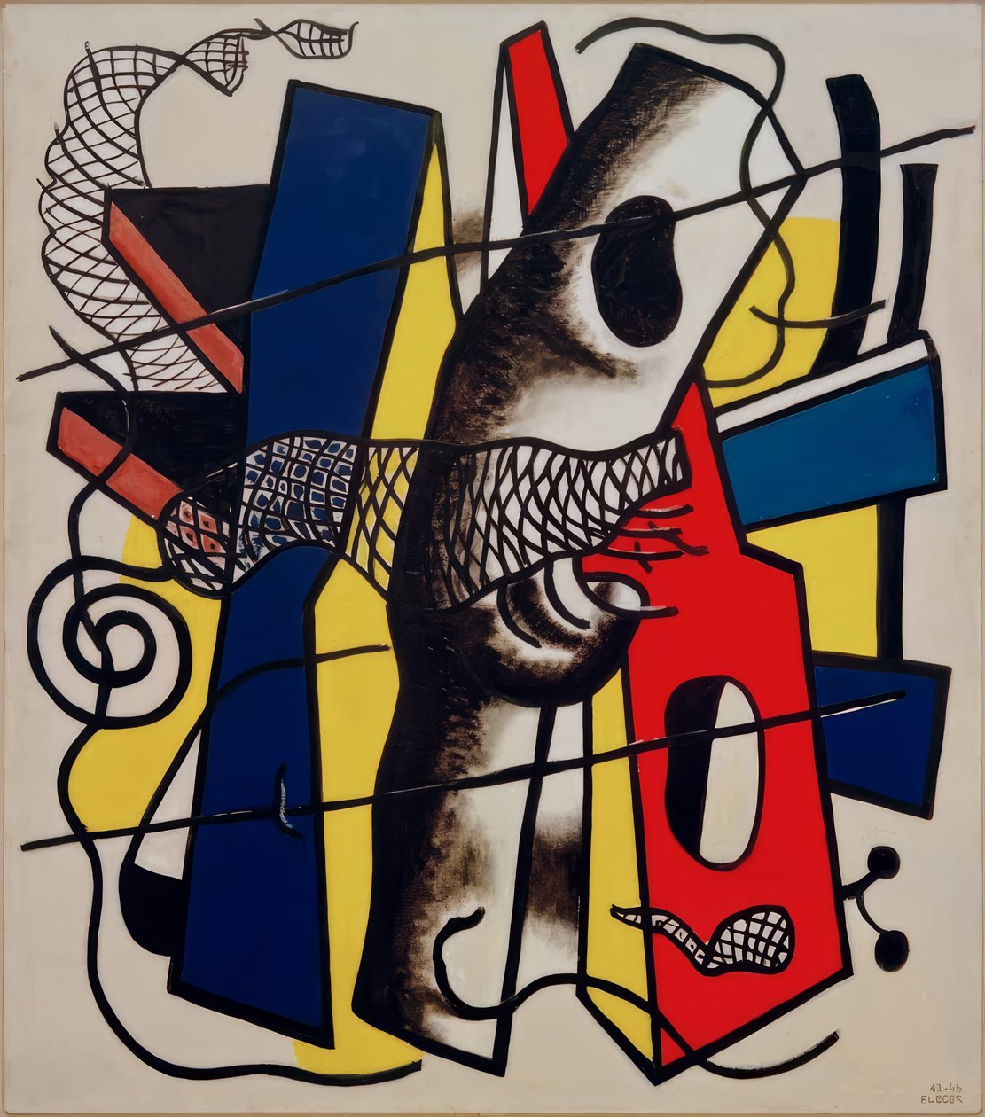 Det svarte nettingen av Fernand Leger