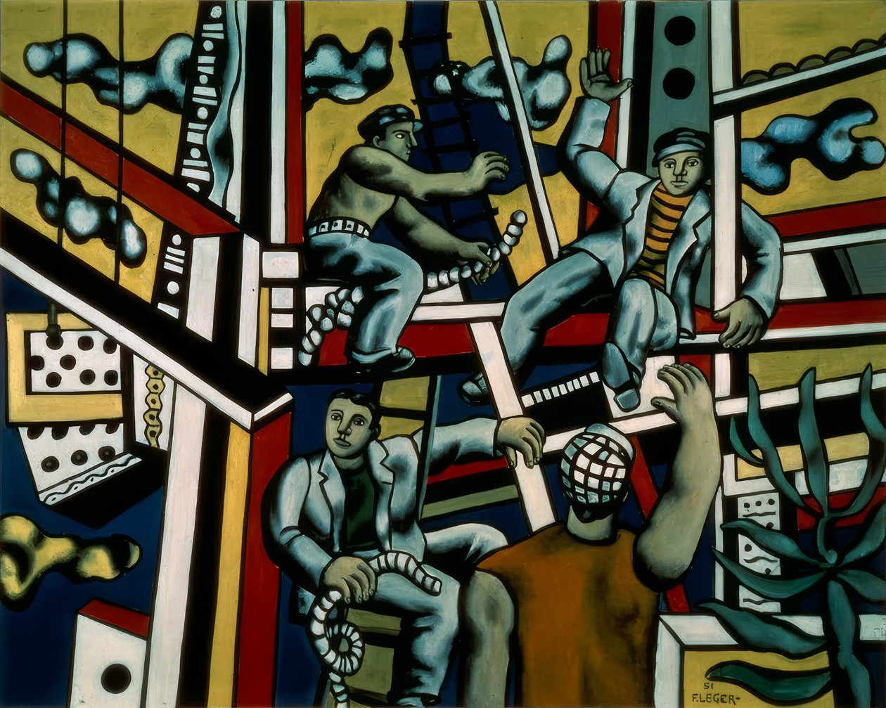 Bygningsarbeiderne av Fernand Leger