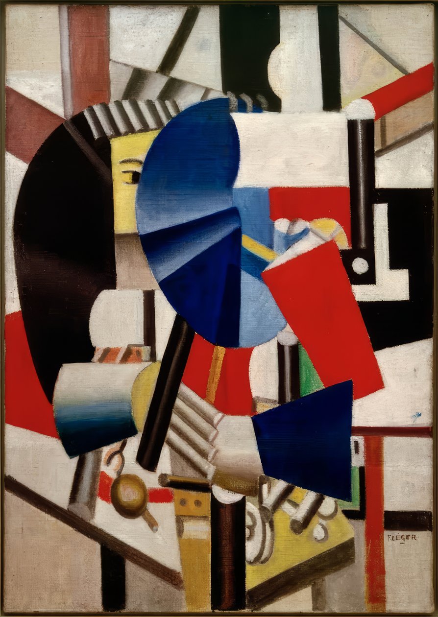 Kvinne med speil av Fernand Leger