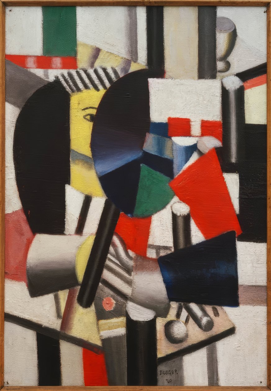Kvinne med speil av Fernand Leger