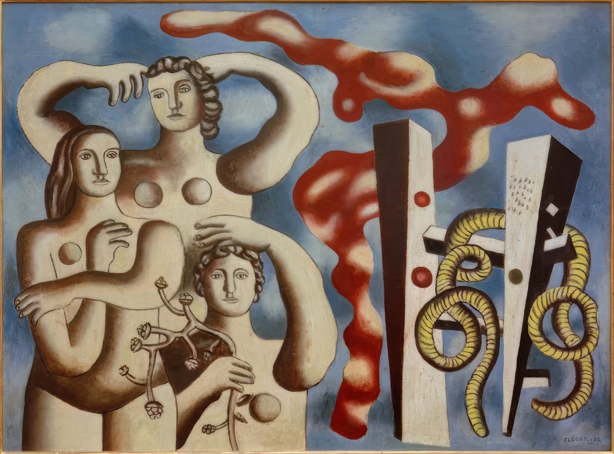 Komposisjon med tre figurer av Fernand Leger