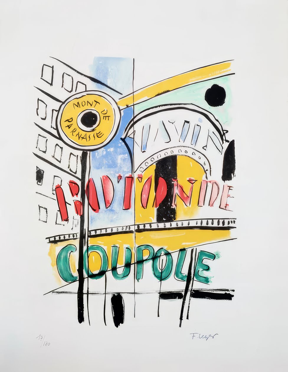 Montparnasse-distriktet av Fernand Leger