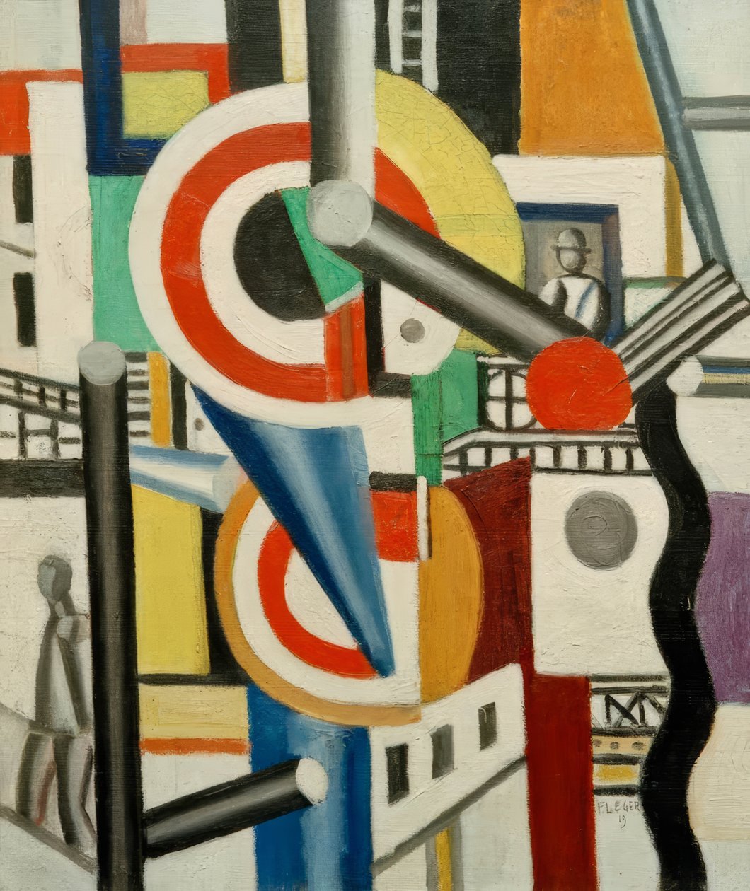 De to skivene i byen av Fernand Leger