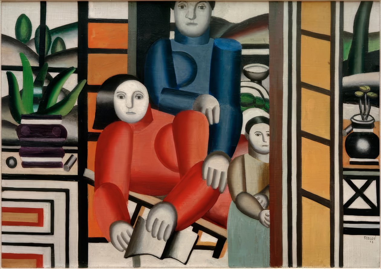 Folk i hagen av Fernand Leger